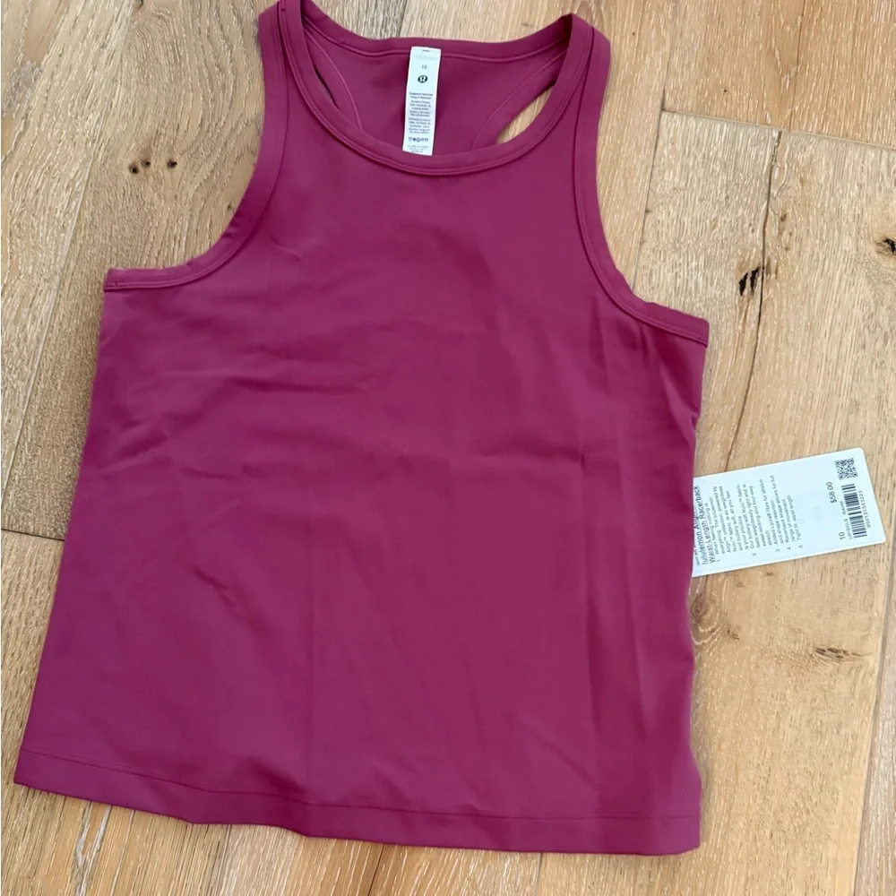 Lululemon Align Waist Length Racerback. New With Tags. Washed Mauve. Size 10. - Picture 3 of 6